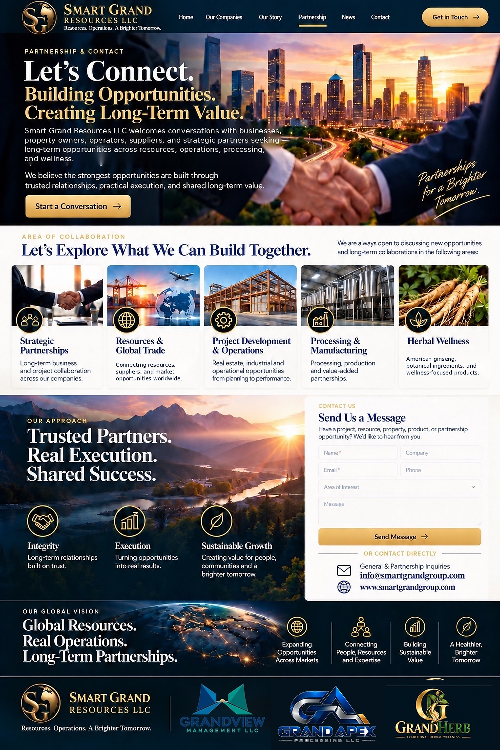 Smart Grand partnership and contact