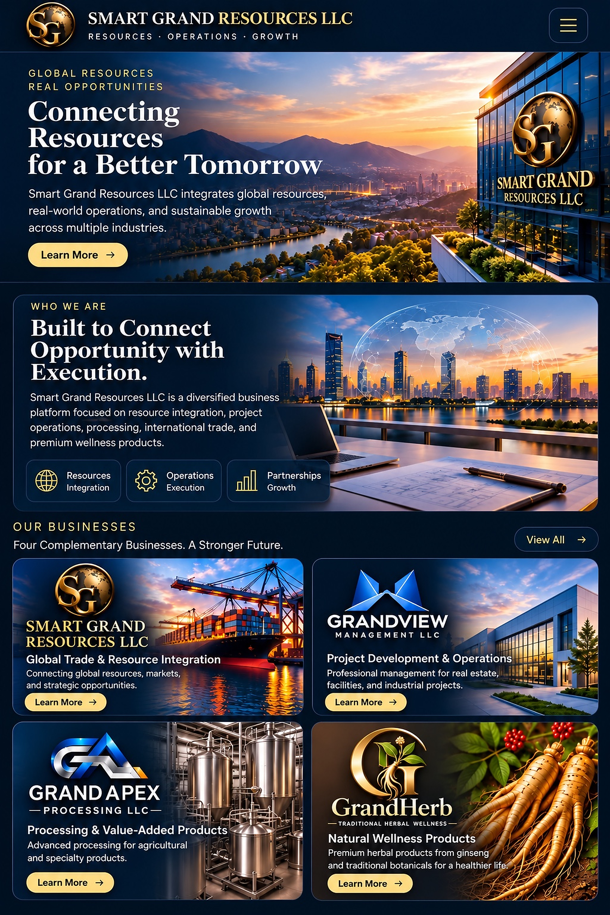 Smart Grand homepage